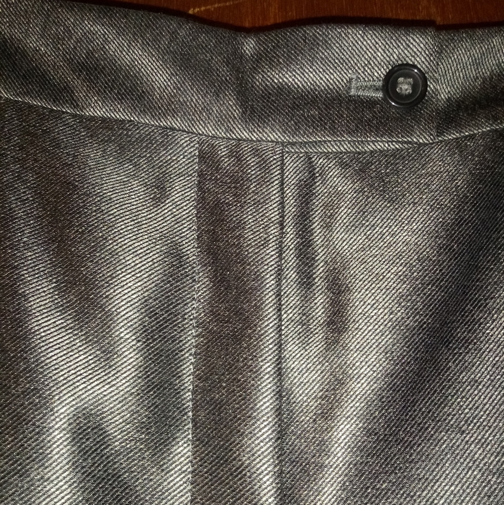 Shiny charcoal gray pants👖